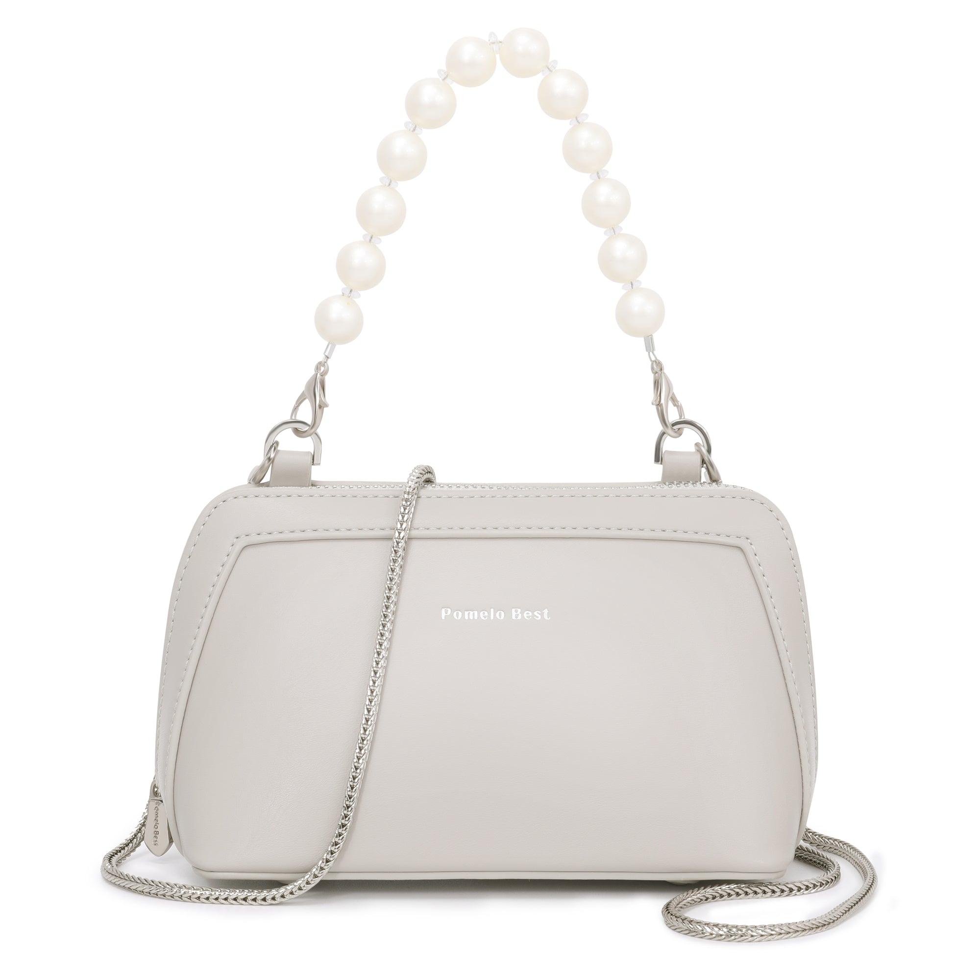 Cross-body Bag for Women with Detachable Pearl Handle