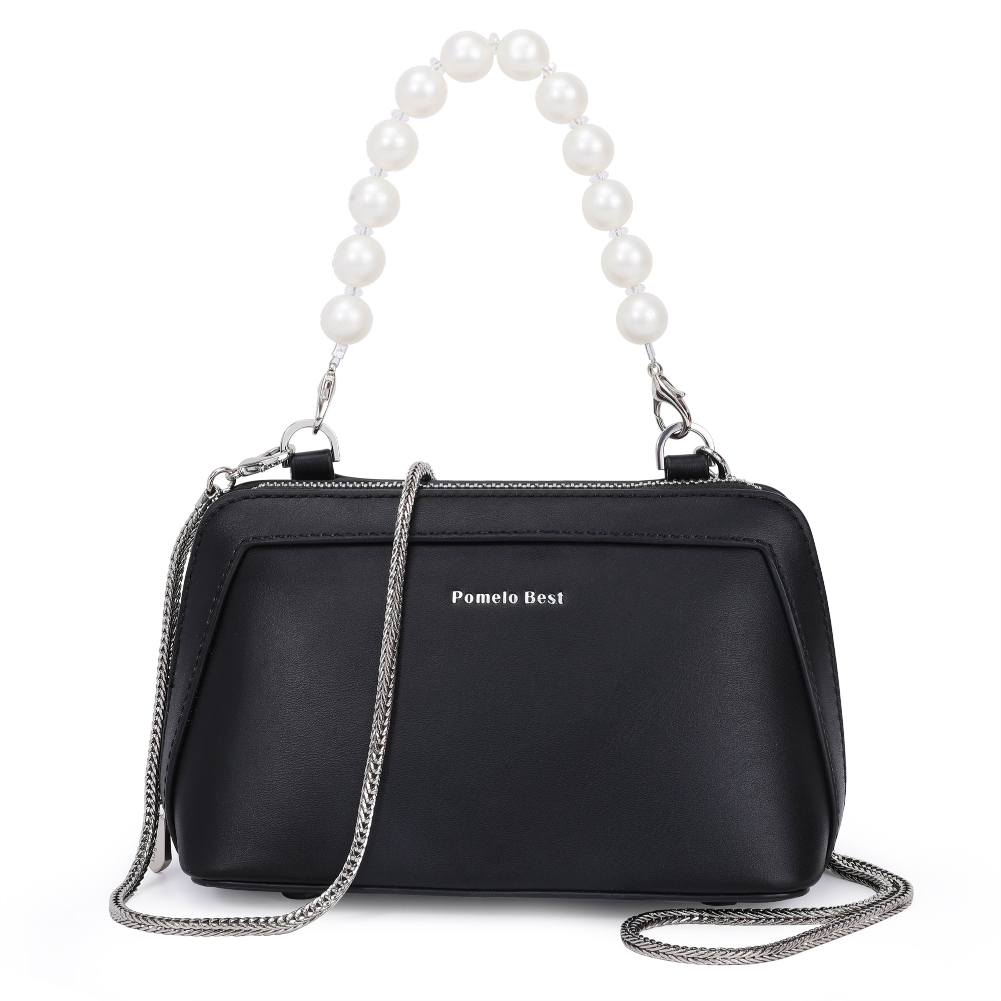 Cross-body Bag for Women with Detachable Pearl Handle