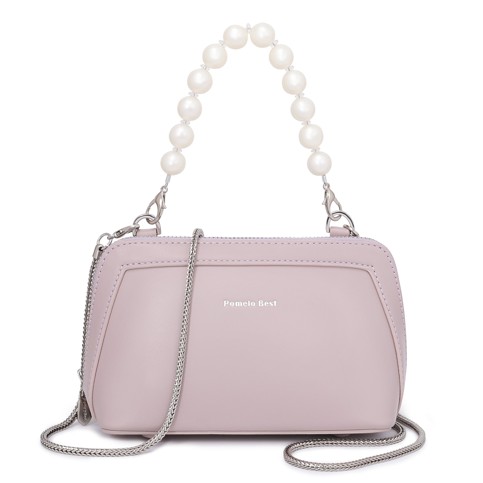 Cross-body Bag for Women with Detachable Pearl Handle