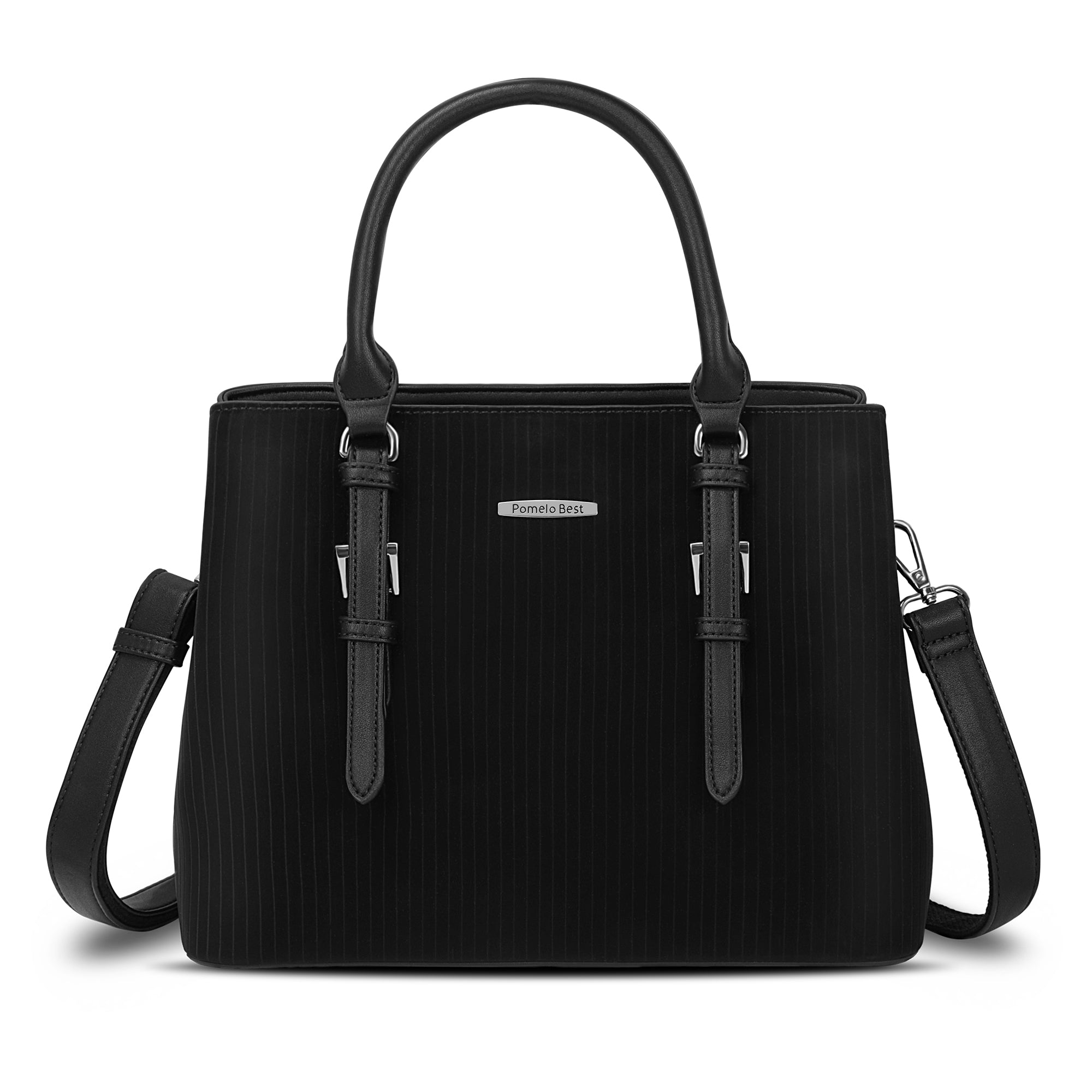 Handbags for Women with Embossed Stripe Pattern