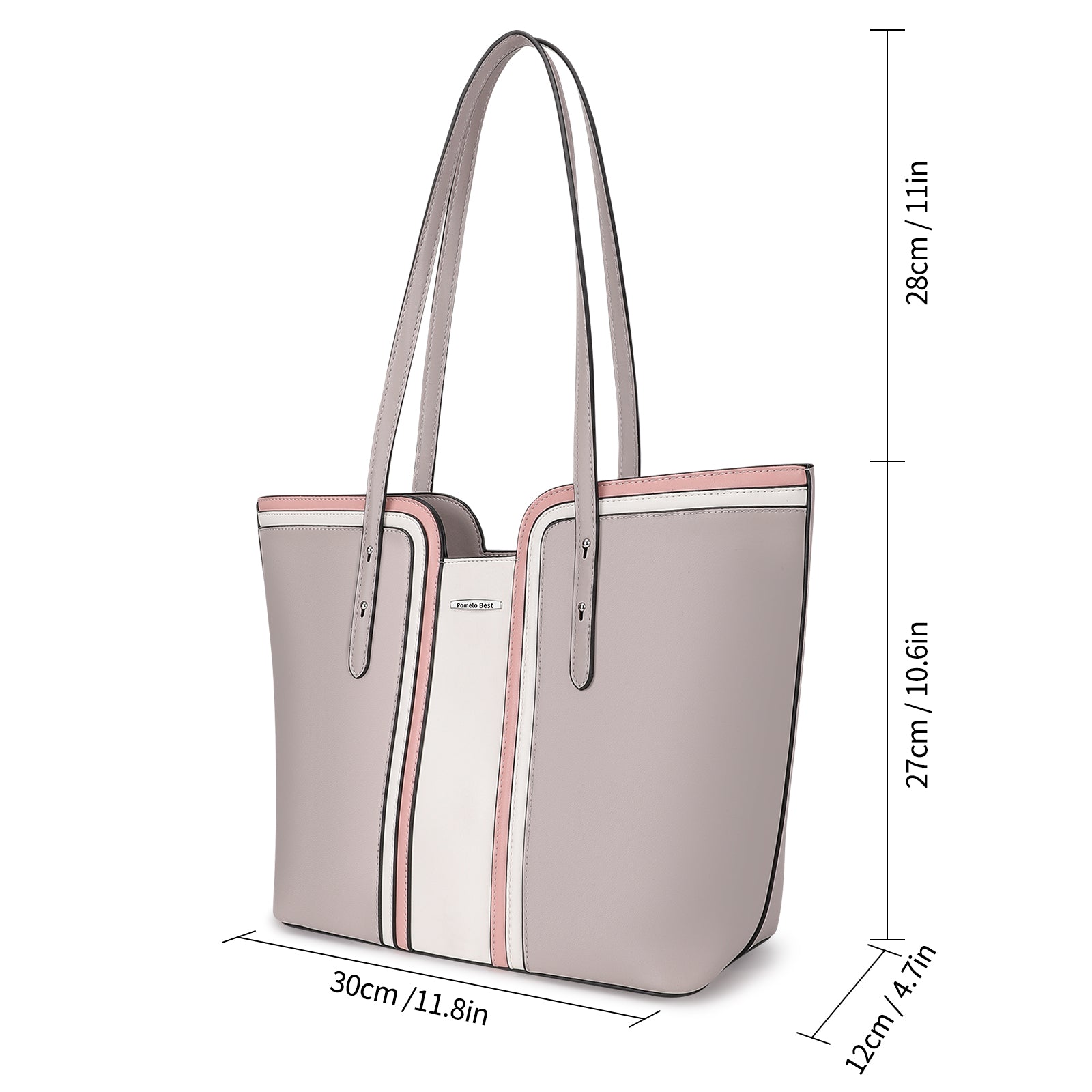 Recessed shoulder Tote bag