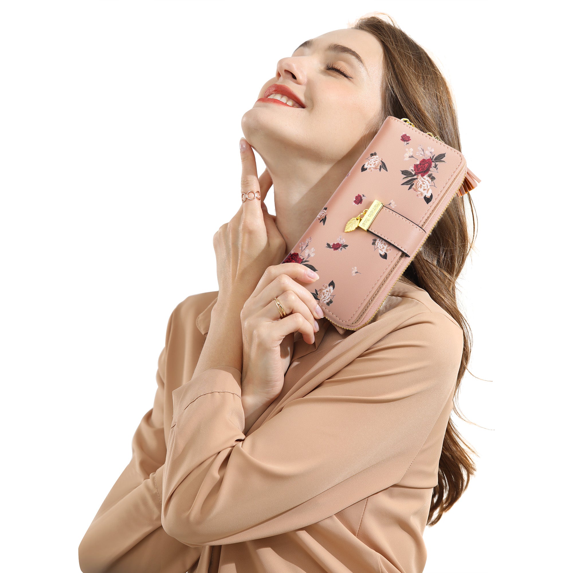 RFID Wallets for Women with Multiple Card Slots and Cellphone Compartment