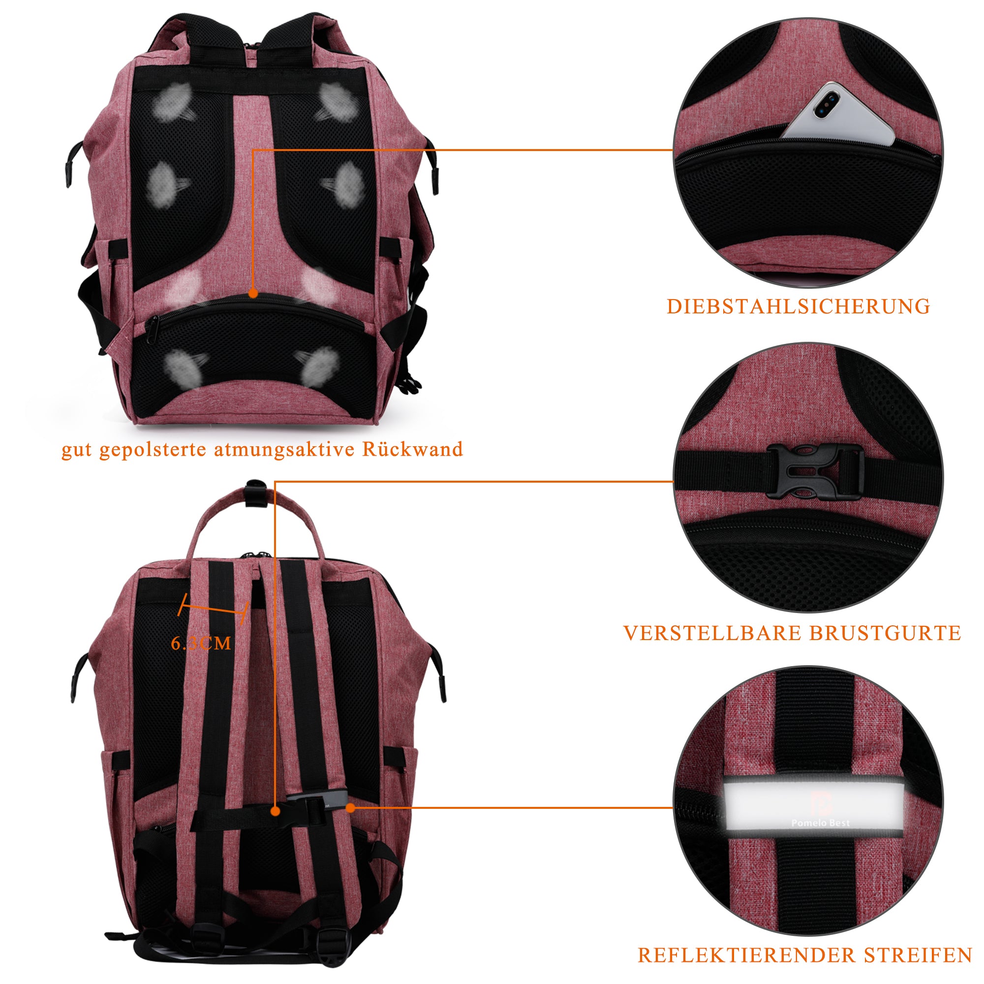 Laptop Backpack with Protective Padding Compartment