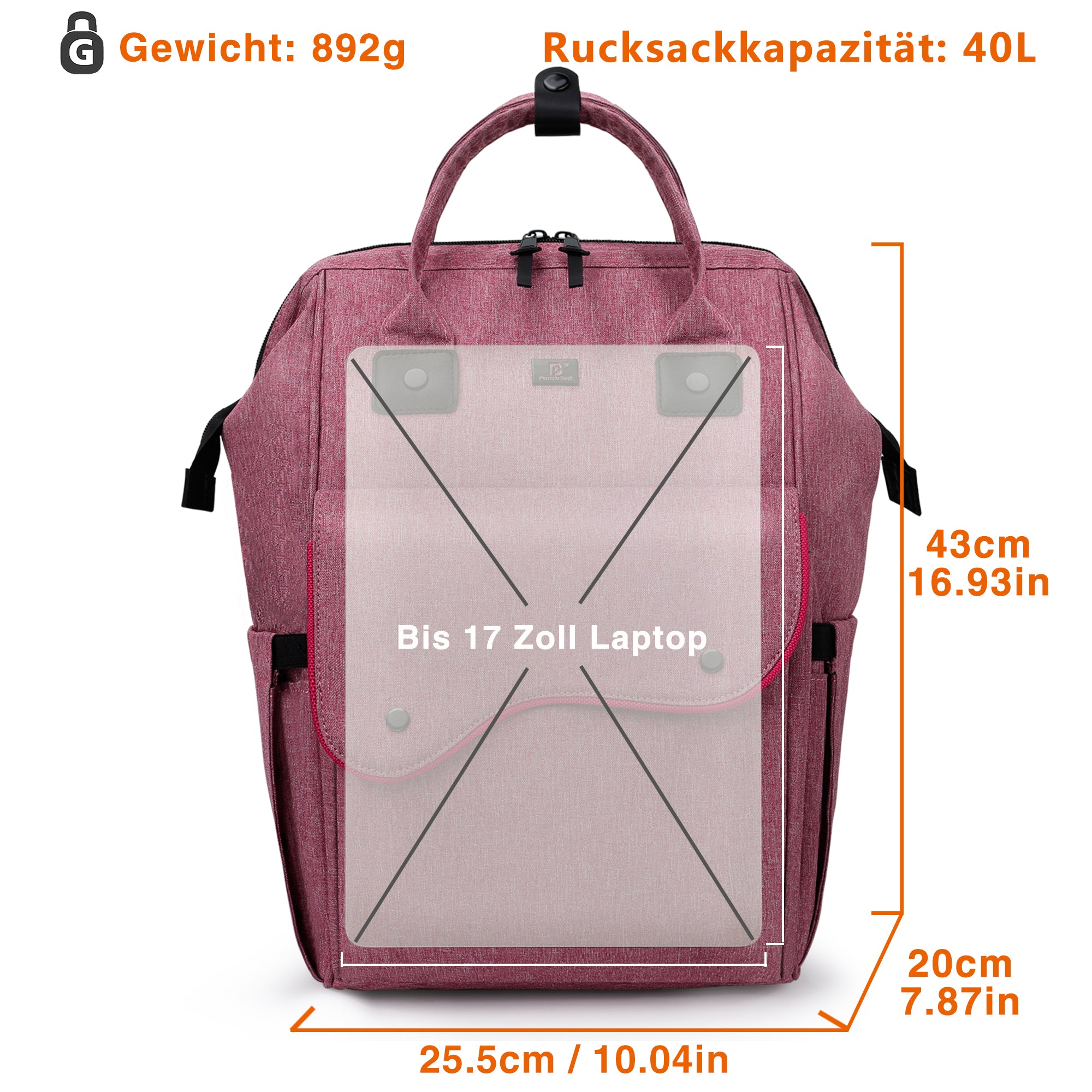 Laptop Backpack with Protective Padding Compartment