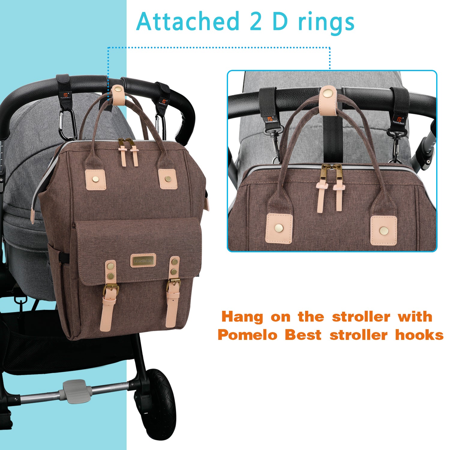 Baby Changing Backpack, Changing Bag with Changing Mat，Travel Backpack