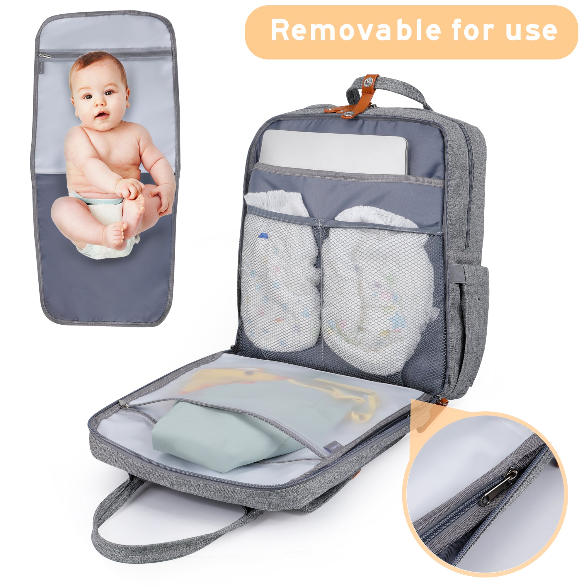 Versatile Baby Diaper Bag with Tons of Compartments