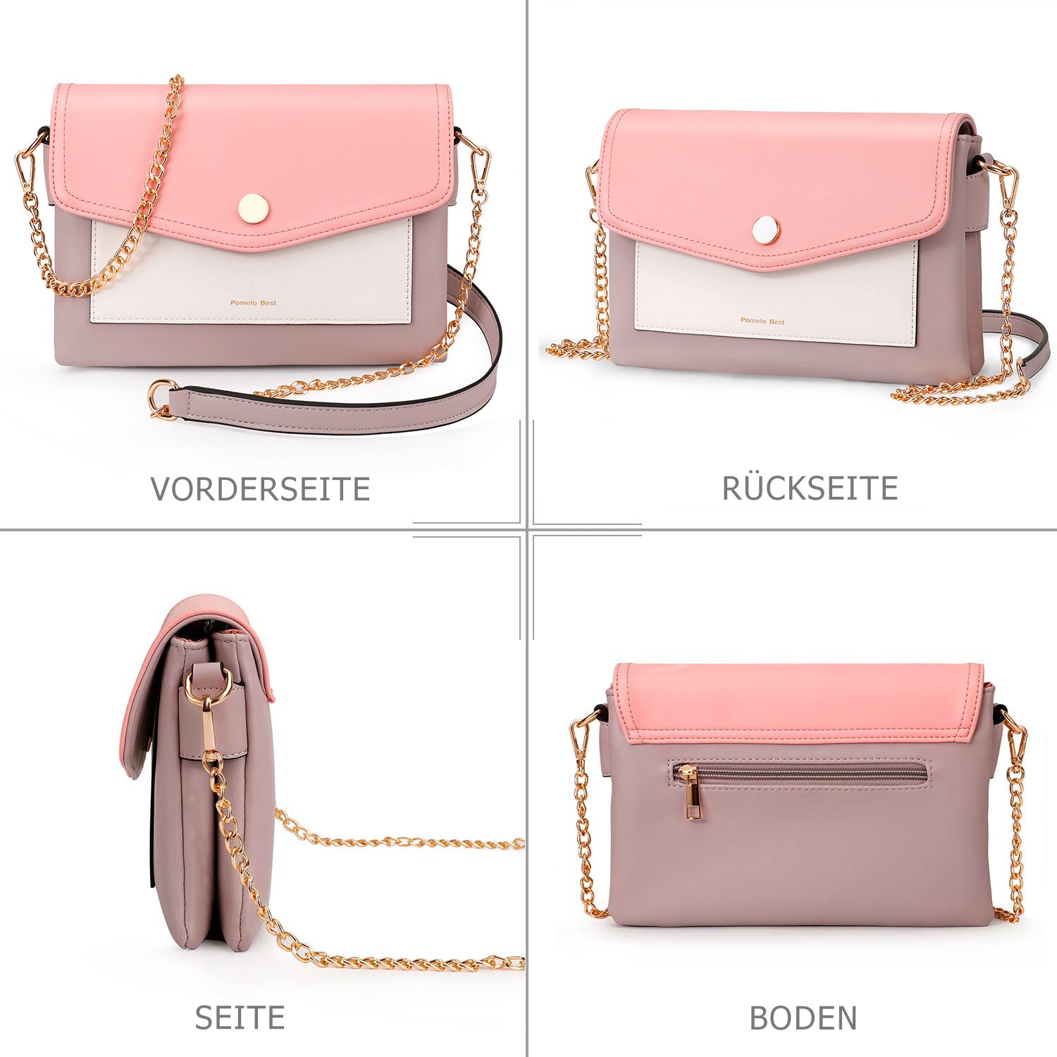 Flap envelope crossbody bag