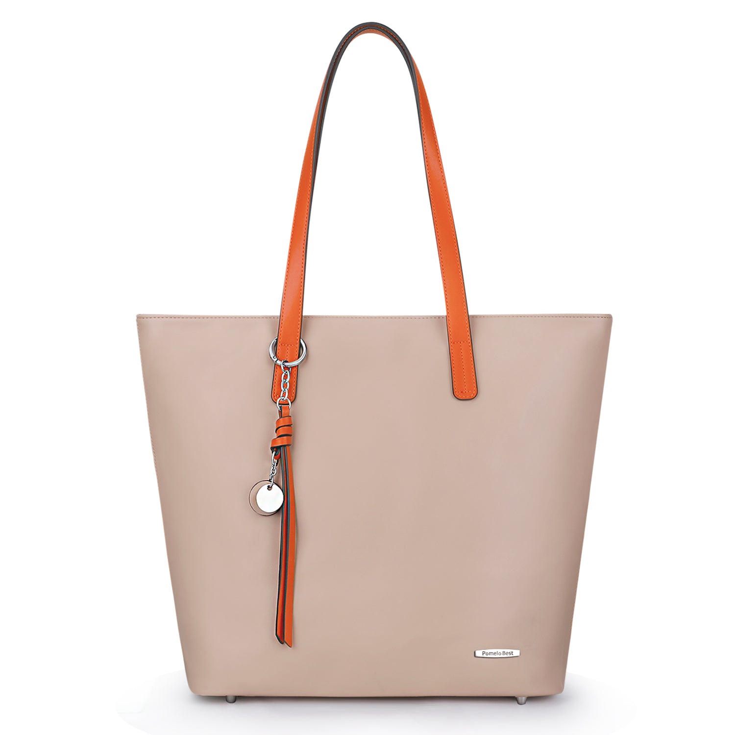 Soft Faux Leather Tote for Women with Large Zipper Compartment