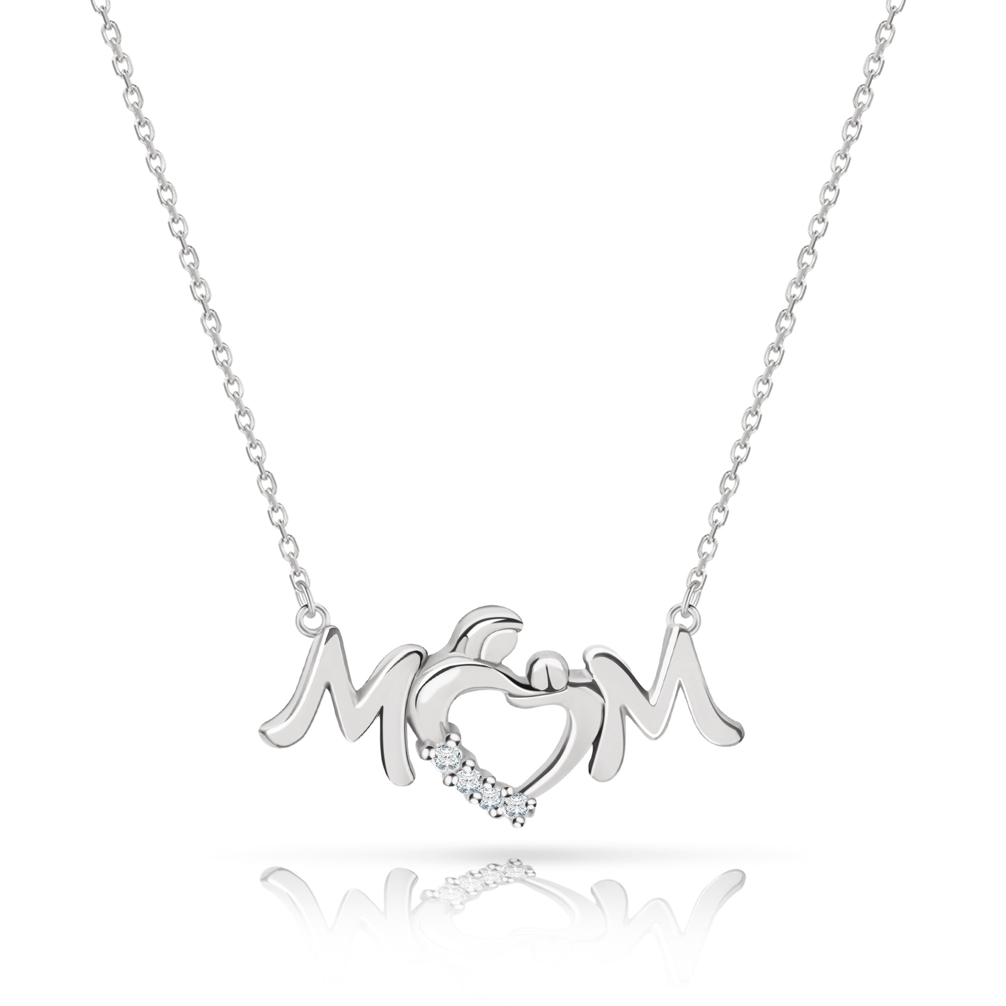 Pomelo Best Sterling Silver Necklace for Women, S925 Silver Necklace with Gemstone Pendant